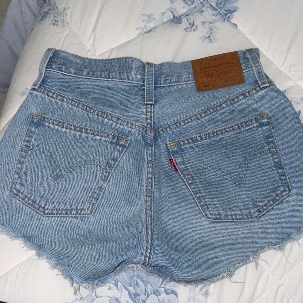 Levi's Light Blue Jean Shorts
